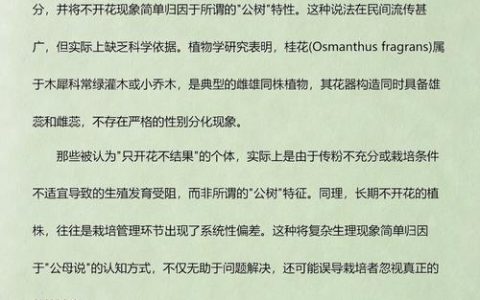 桂花树不开花是什么原因