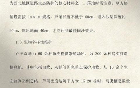 芦苇的用途主要有哪些：生态修复、材料利用与景观配置全解析