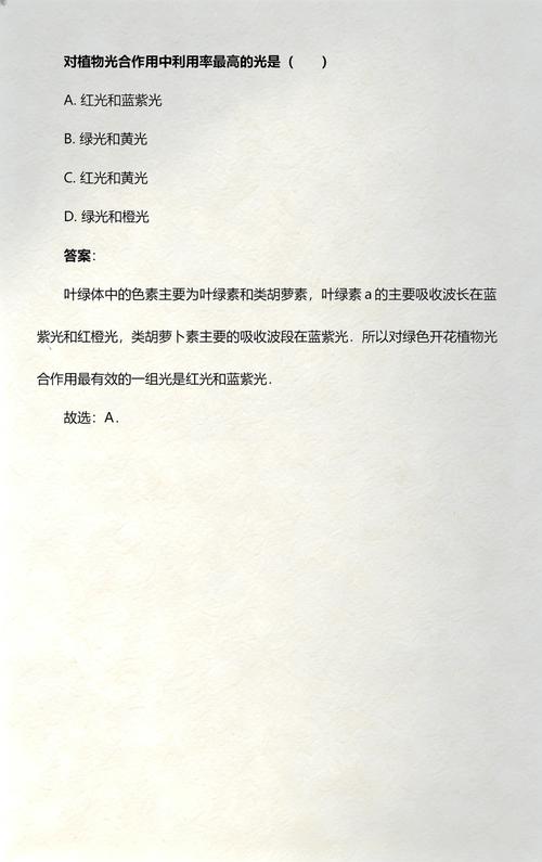 植物光合作用需要什么样的光:红光蓝光与光谱全解析 植物光合作用需要什么样的光:红光蓝光与光谱全解析