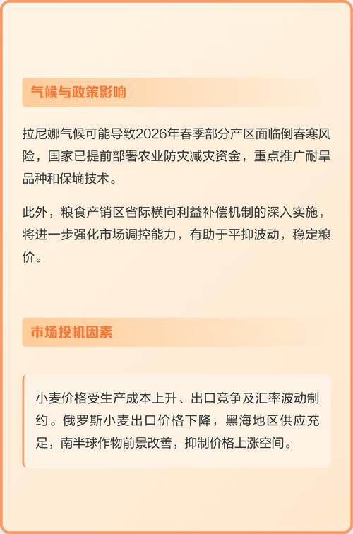 小麦价格多少钱一斤?2026年最新市场行情与影响因素分析 运输距离影响