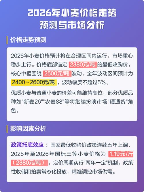 小麦价格多少钱一斤?2026年最新市场行情与影响因素分析 报价咨询指南