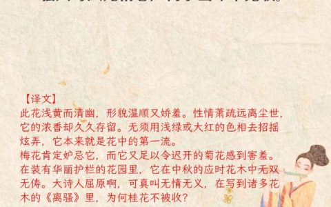 桂花最经典十首诗盘点：从李清照到王建的经典咏桂之作
