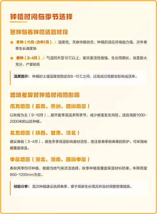 天麻种植全流程指南:从选时到成活的关键操作步骤 七、成活注意事项