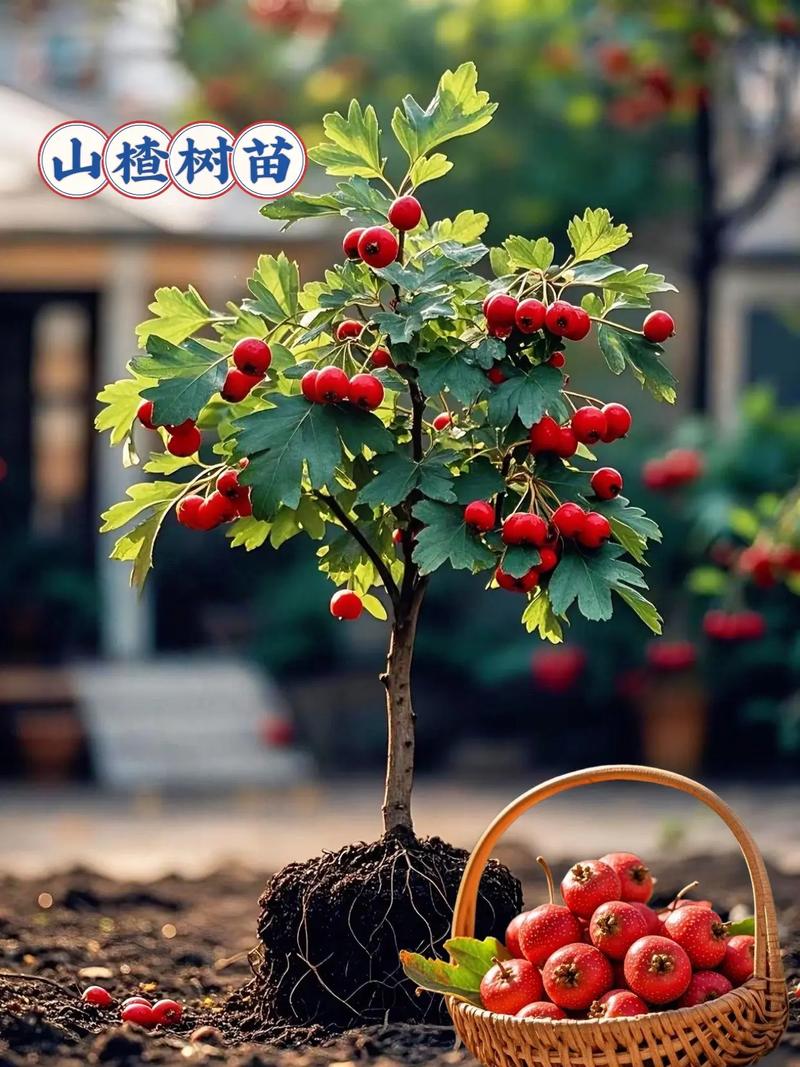 对于新手种植山楂,优先选择嫁接苗,尤其是选用“大金星”或“大五棱”品种的嫁接苗,嫁接口愈合良好、根系发达且苗龄1-2年的成品苗,定植后第3年即可挂果,第6年进入盛果期。 产量与经济价值:盛果期每亩年收益可达8000-12000元