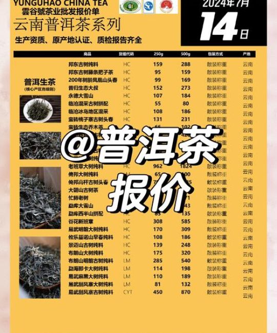云南古树茶价格多少钱一斤？2025年最新市场报价参考