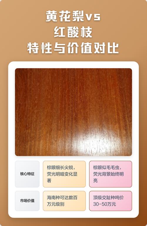黄花梨和红酸枝哪个贵?从园艺角度对比两种名贵木材的价值 二、观赏与园艺价值对比