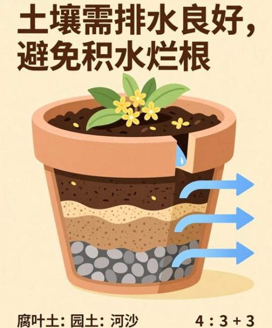 桂花用什么土养比较好？打造酸性透气盆土的黄金配方