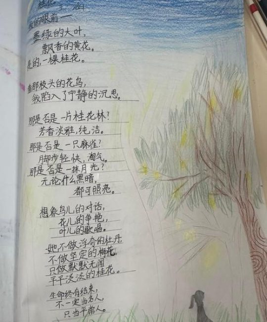 秋日私语：如何生动描写秋天的桂花树