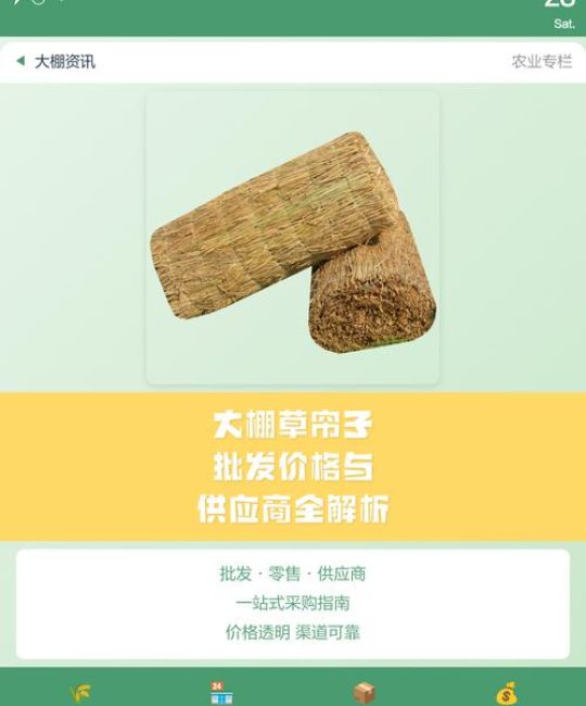大棚用的草帘子多少钱一米？2025年最新价格参考与影响因素解析