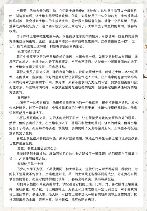 家庭盆栽土壤板结怎么办?科学浇水与养护全指南 家庭盆栽土壤板结怎么办?科学浇水与养护全指南