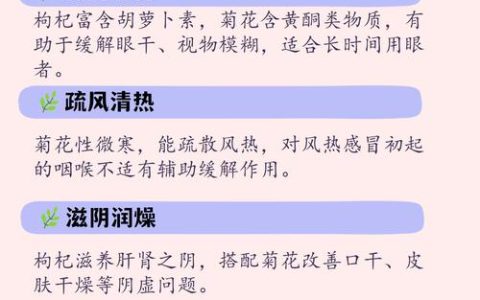 枸杞和菊花喝了有什么好处？一文读懂这对经典搭配的食用与药用常识