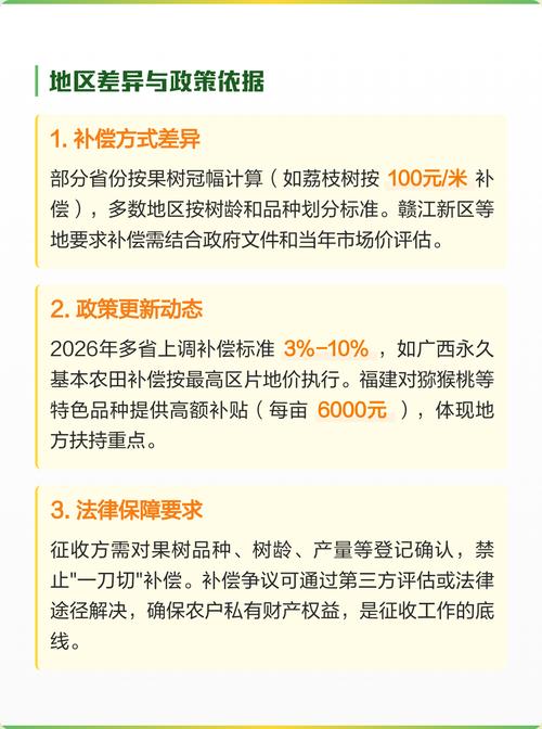 数量因素：成片果园与零星果树单价略有差异