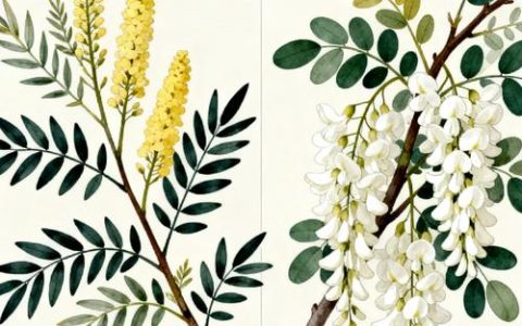 国槐与洋槐的区别：花色、花期、习性全对比