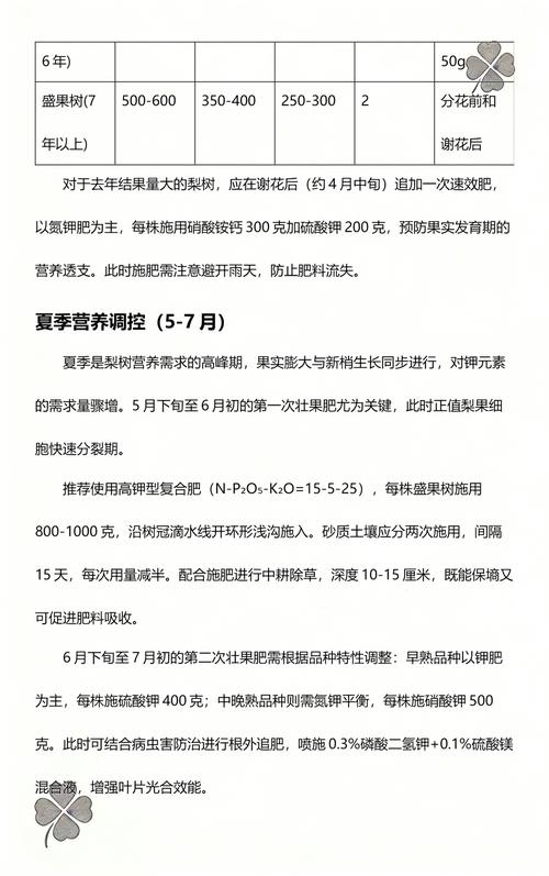 影响梨树开花的其他关键因素