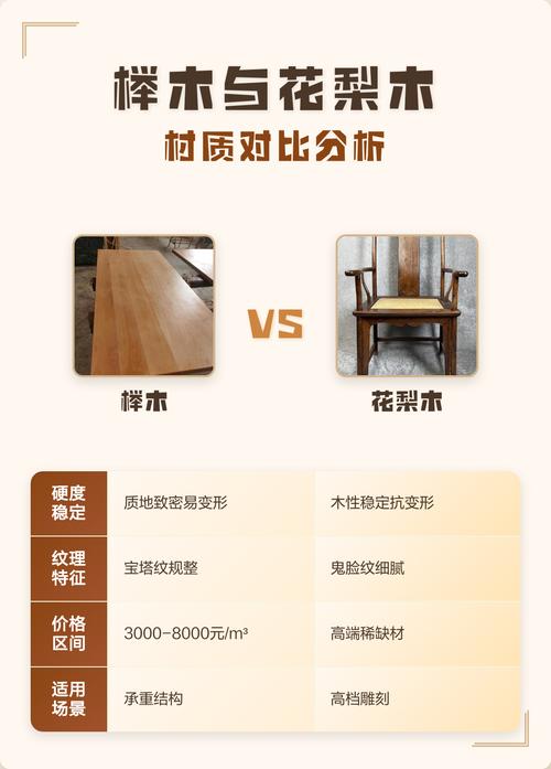 金花梨木与榉木大比拼:家庭园艺与木材选购的终极对比指南 金花梨木 vs. 榉木:家庭园艺与木材选材的硬核对决