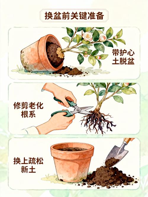 茶花移盆最佳季节全攻略:春季与秋季的详细操作指南 光照与水肥精准方案
