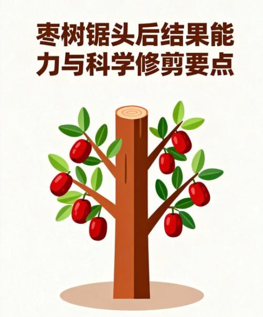 枣树主干可以锯掉，但必须满足树龄、季节和伤口处理三个条件