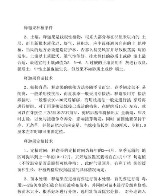 释迦果如何种植？从选时到成活的七步操作指南