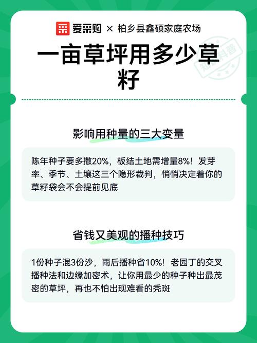 草籽1斤种多少平方米?常见草坪品种播种量速查与计算指南 不同气候区适合的品种与推荐播量对照