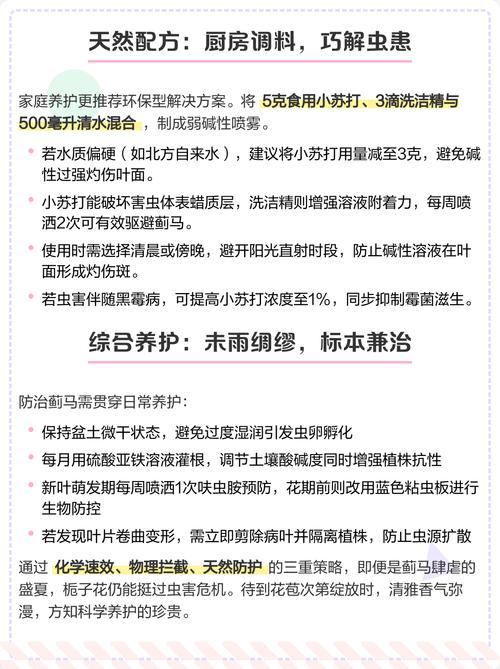 栀子花上密密麻麻的小黑虫怎么灭?综合防治指南 七、总结