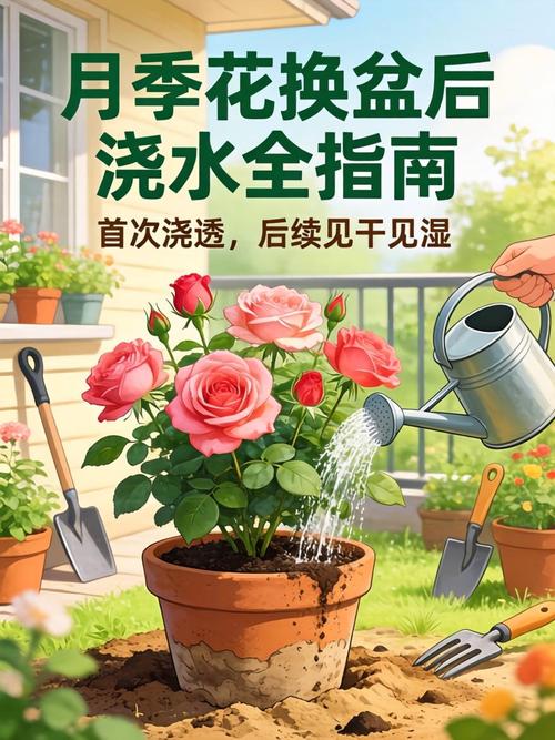 刚插的月季花怎么养?从浇水到换盆的六步养护指南 换盆与田间管理:看根不看时间,小盆过渡更安全