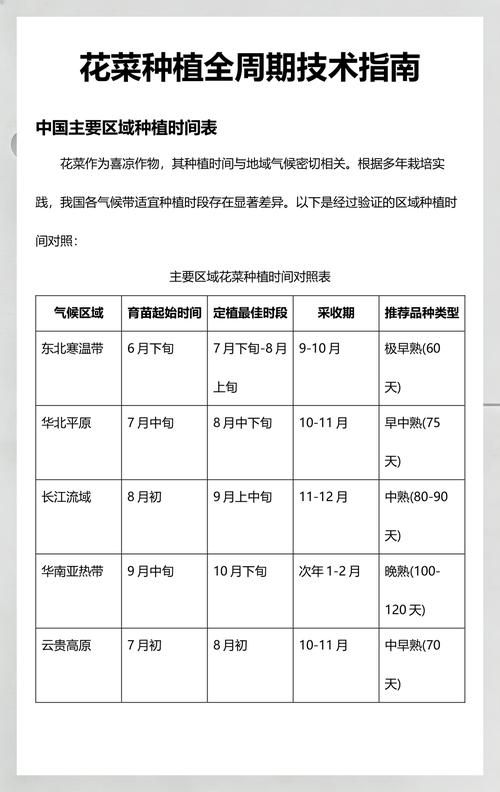 花菜现在可以种吗?全年种植时间与操作全指南(含南北差异) 二、土壤环境