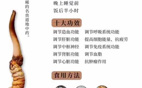 虫草起什么作用？一文读懂冬虫夏草的食用、药用与安全边界