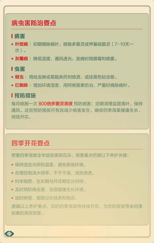 海棠花什么时候开放?春季赏花时间表与全年养护指南 修剪促花系统指导:剪对时间,花量翻倍