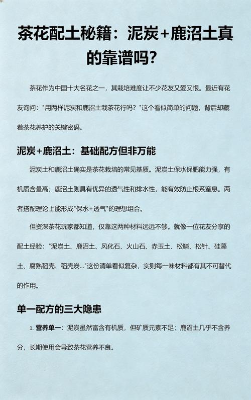 泥炭土可以养茶花吗?茶花土壤配比与养护全攻略 品种基础档案