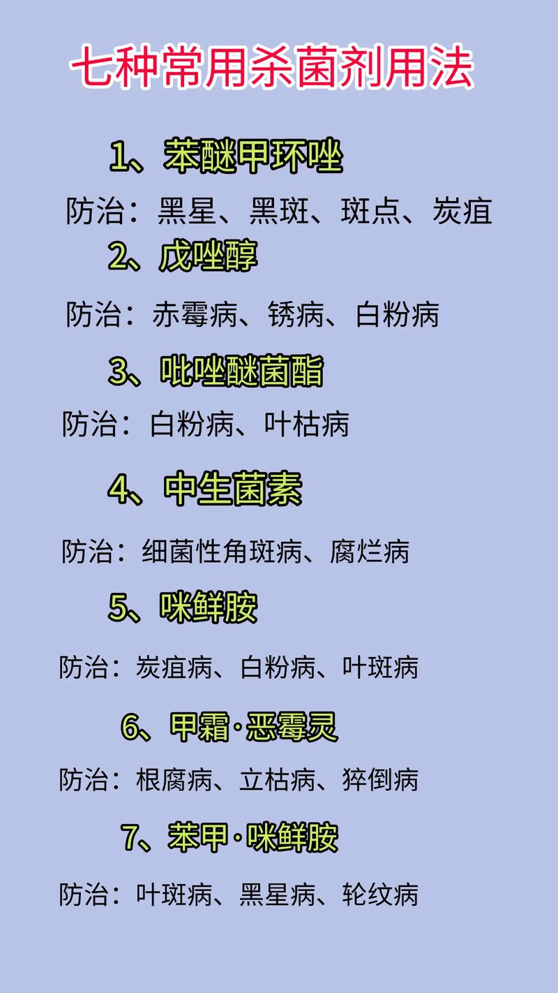 育苗基质杀菌剂全解析:科学选择与精准用法 一、常用杀菌剂特性对比