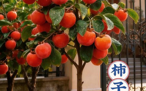 院里柿子树一棵好不好？庭院单棵柿子树种植与挂果全攻略