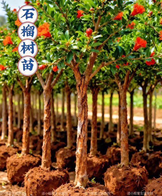 网购石榴树苗定植成活与养护全攻略