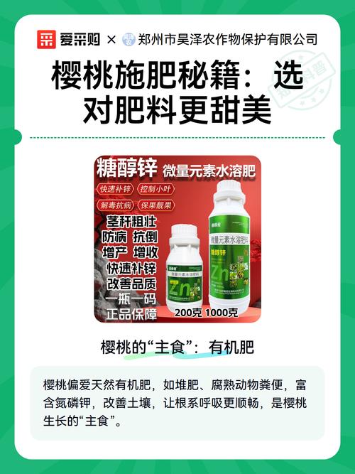 大樱桃春季施肥指南:选对肥料是丰产的第一步 春季水分管理是施肥发挥效用的保证