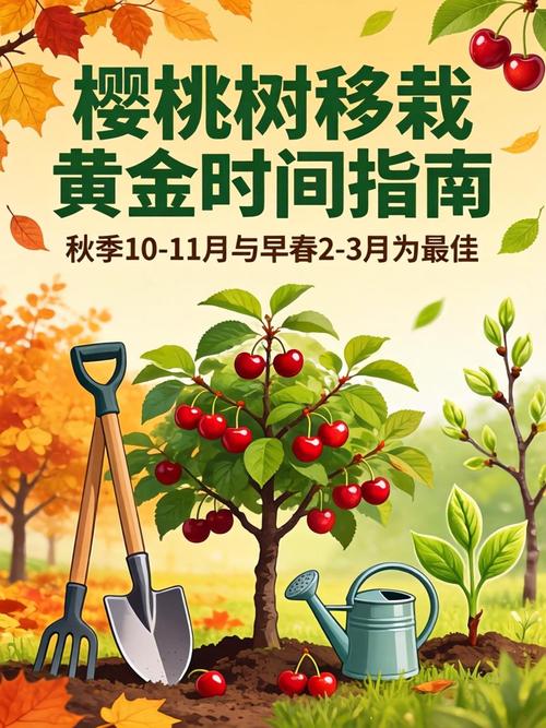 樱桃树什么时候移栽好?最佳时间与7步提高成活率全指南 五、浇定根水:一次浇透,以15-20升/株为准
