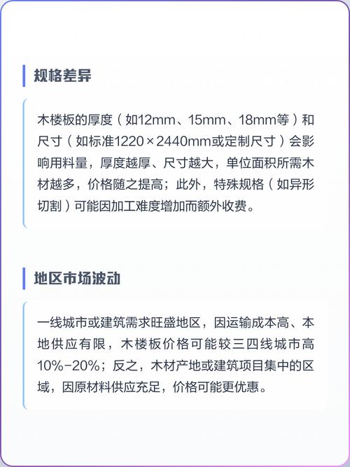 木楼板价格多少钱一平方 数量因素:批量采购可享阶梯优惠