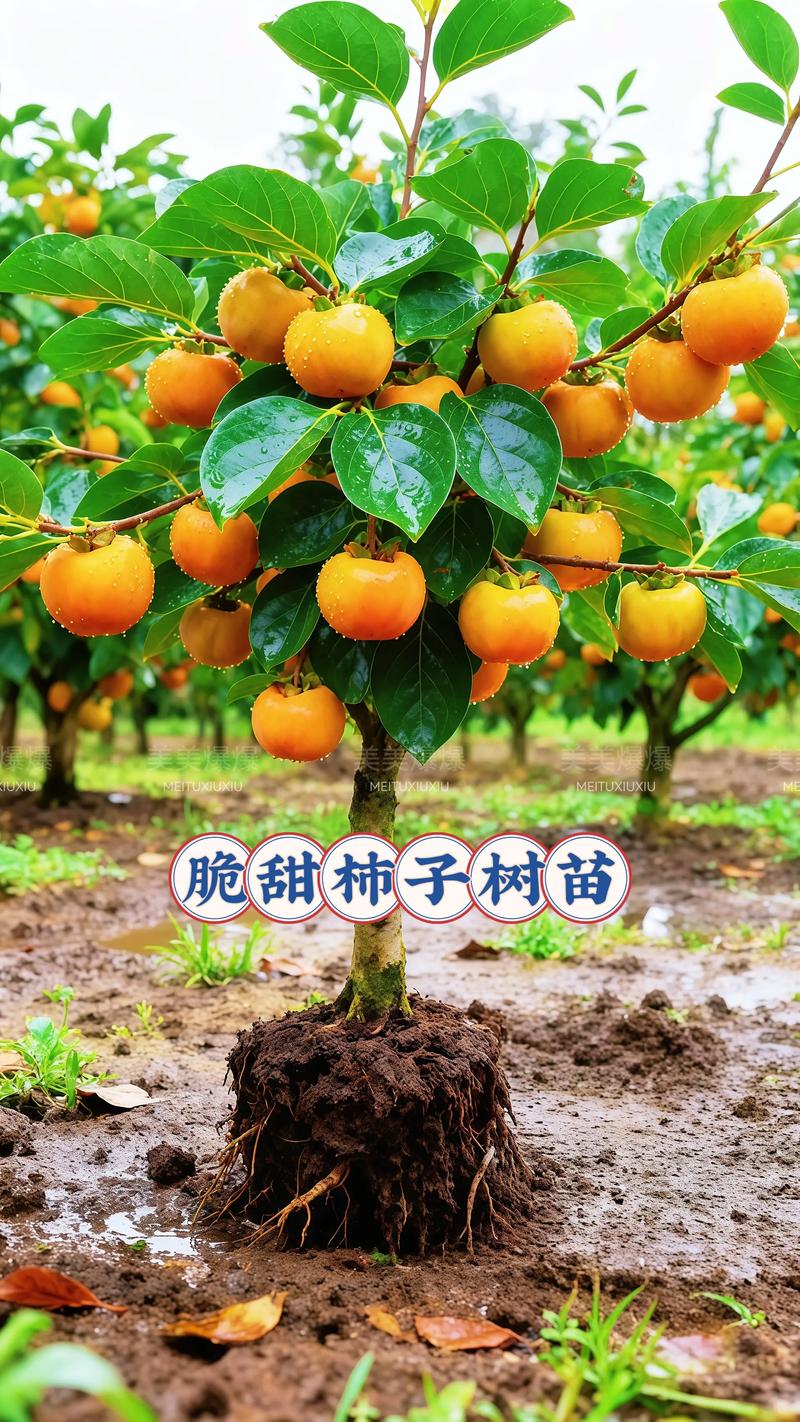 柿子树不嫁接可以吗?——实生苗与嫁接苗的全方位对比 柿树修剪以疏枝为主,实生苗需强化开张角度