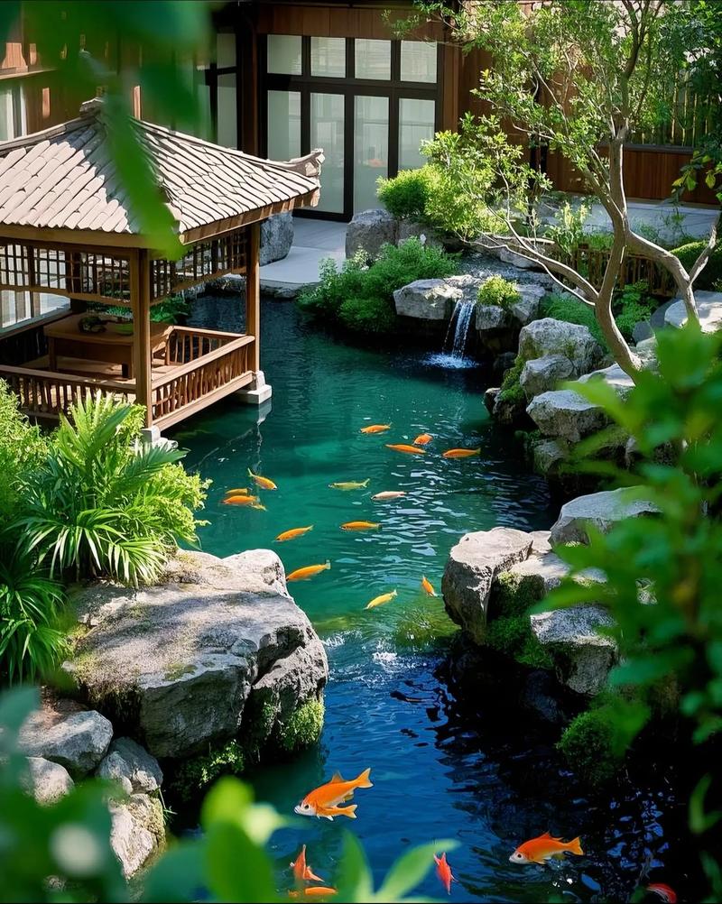 鱼池边适合栽什么植物?打造生态与美观兼具的庭院水景 一、挺水植物:扎根岸边,净化水质