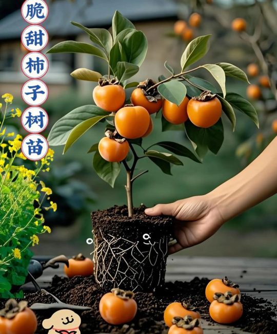 嫁接柿子树首选君迁子和野柿，砧木选择决定成活率与树势