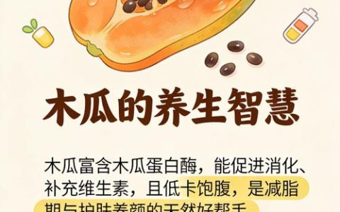 木瓜有什么作用和功效？中药木瓜与水果木瓜的区别与食用指南
