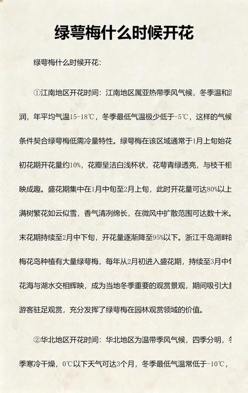 三、绿萼梅促花养护步骤