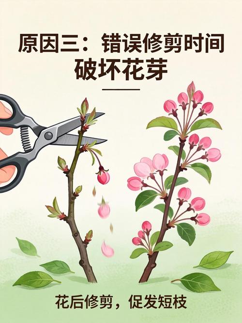 海棠只长叶子不开花?4步排查与补救指南 针对性处理办法
