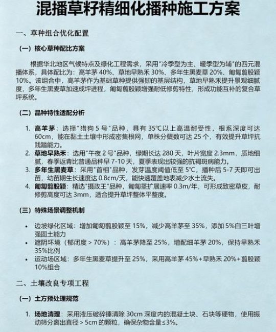 混播草籽一斤能种多少平米？播种量计算与实用指南