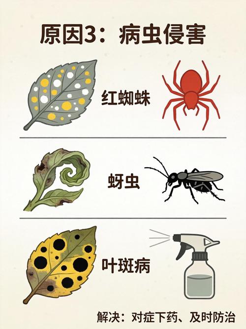 花叶子干枯是怎么回事?常见原因与拯救对策全解析 五、病虫害侵袭