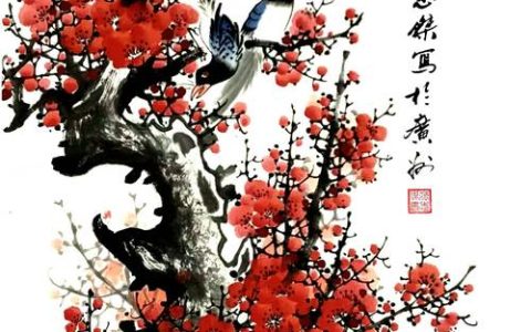 国画梅花100幅欣赏：经典作品赏析与鉴赏指南