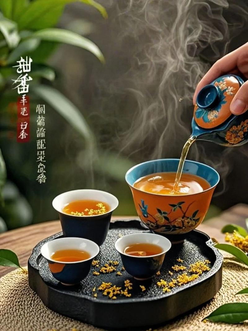 桂花茶配什么喝?五种搭配让你喝出不同风味 五、桂花茶 + 枸杞:清肝明目