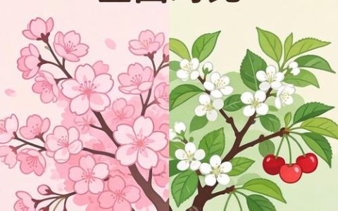 樱花树和樱桃树有什么区别？6维度深度对比与选购指南